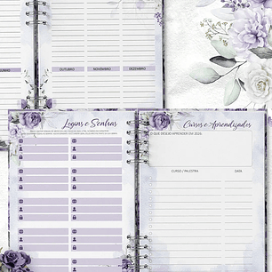 Arquivo Planner Coleção Violeta - Bicho Papel