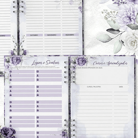 Arquivo Planner Coleção Violeta - Bicho Papel 2