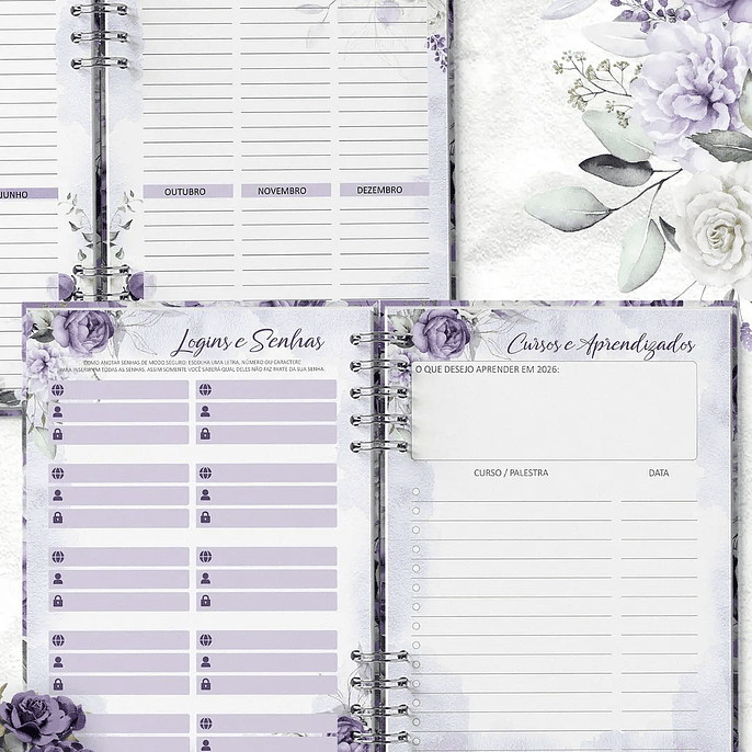 Arquivo Planner Coleção Violeta - Bicho Papel 2