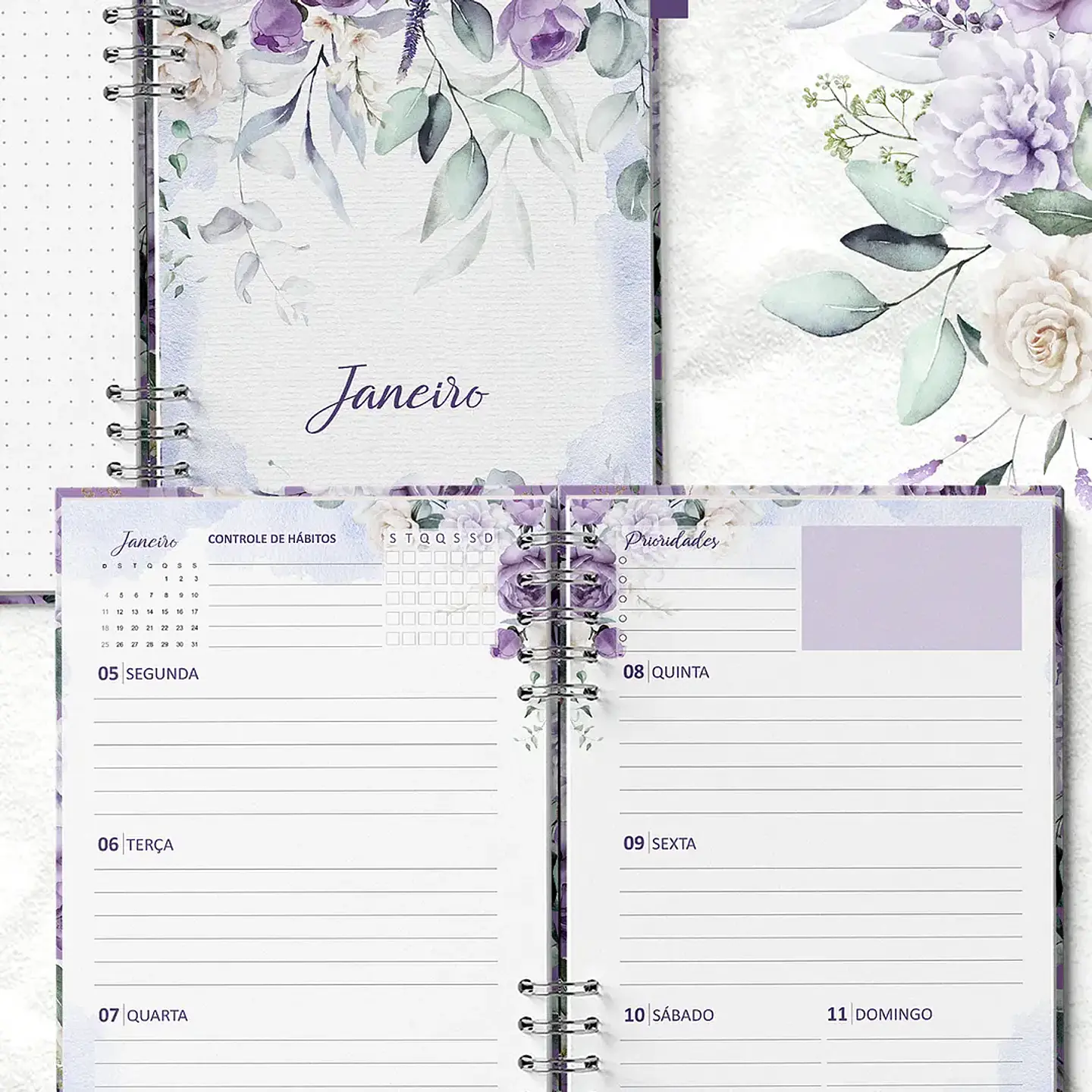 Arquivo Planner Coleção Violeta - Bicho Papel 3