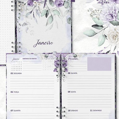 Arquivo Planner Coleção Violeta - Bicho Papel 3