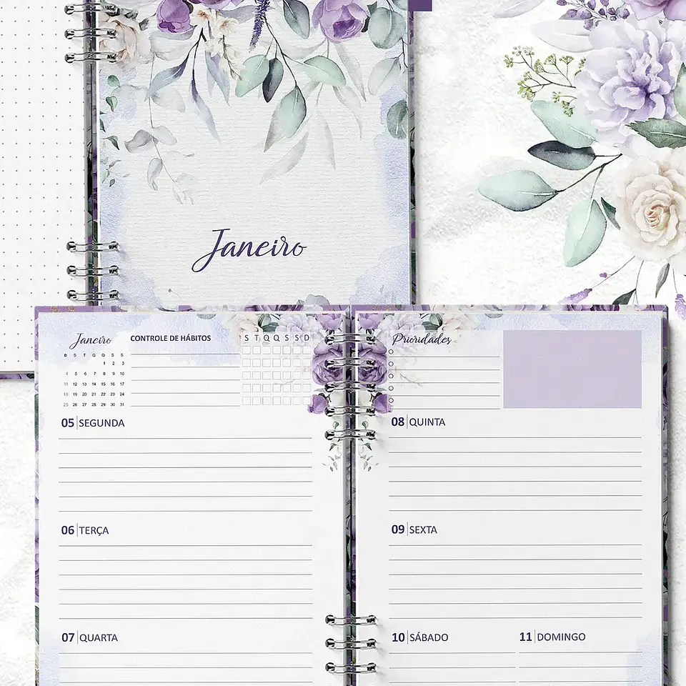 Arquivo Planner Coleção Violeta - Bicho Papel 3