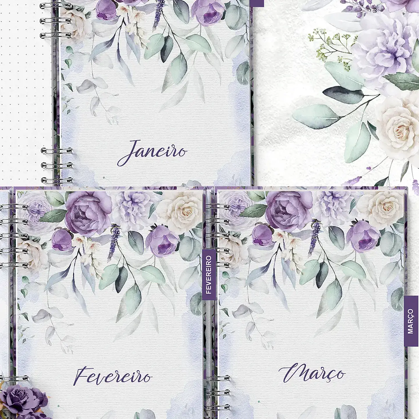Arquivo Planner Coleção Violeta - Bicho Papel 6