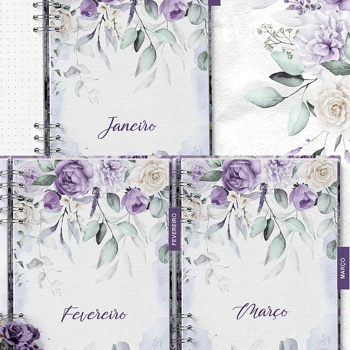 Arquivo Planner Coleção Violeta - Bicho Papel 6