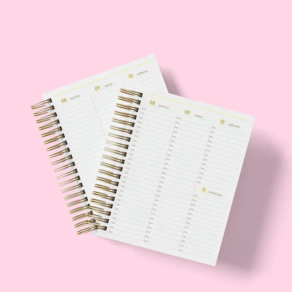 Arquivo Miolo Agenda Semanal Fofa 2026 - Estudio G19 2