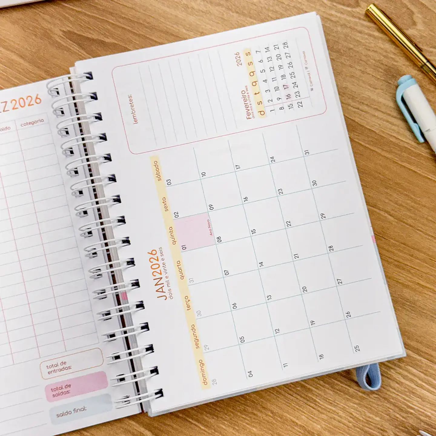 Arquivo Miolo Agenda Semanal Fofa 2026 - Estudio G19 16