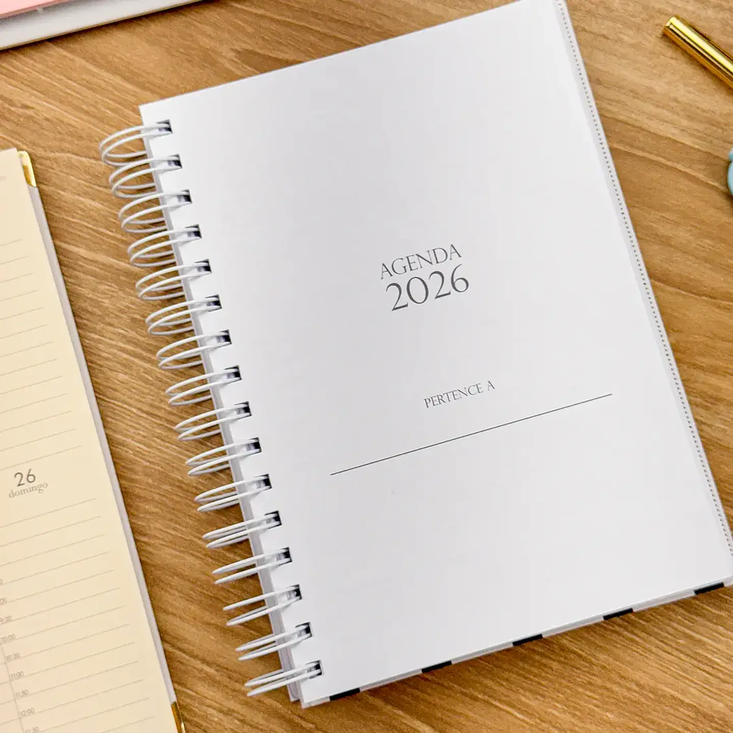 Arquivo Miolo Agenda Semanal Neutra 2026 - Estúdio G19 2