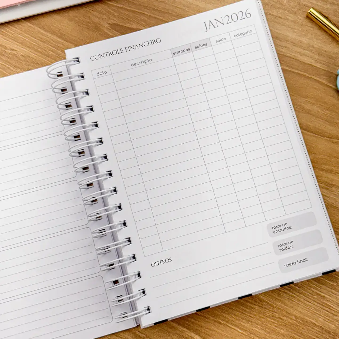 Arquivo Miolo Agenda Semanal Neutra 2026 - Estúdio G19 3