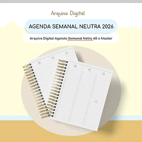 Arquivo Miolo Agenda Semanal Neutra 2026 - Estúdio G19