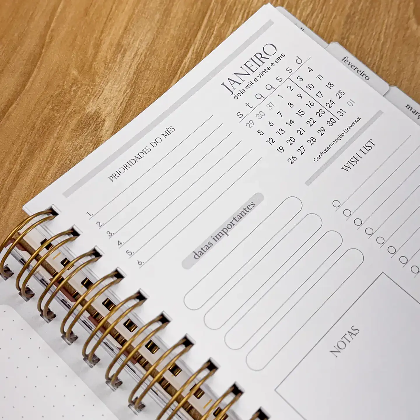 Arquivo Planner A5 Neutro - G19 3