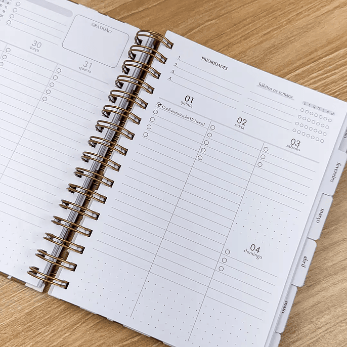 Arquivo Planner A5 Neutro - G19 8