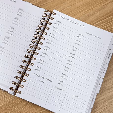 Arquivo Planner A5 Neutro - G19 16