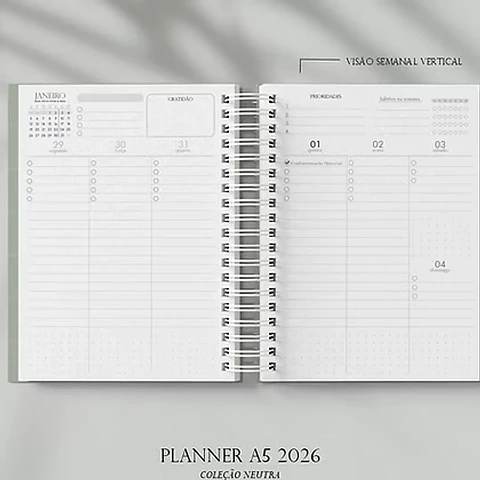 Arquivo Planner A5 Neutro - G19