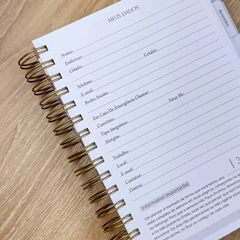 Arquivo Planner A5 Neutro - G19 22