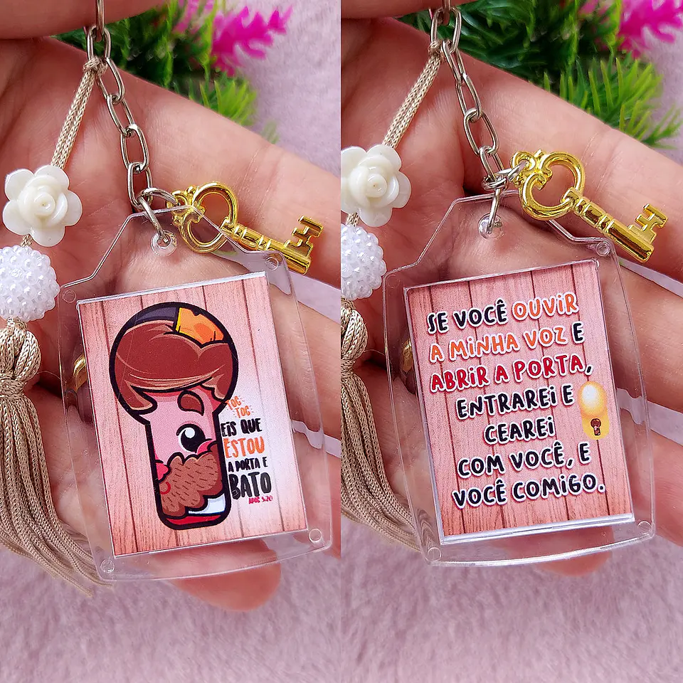 Arquivo Card Chaveiro - Eis Que Estou a Porta PDF 1