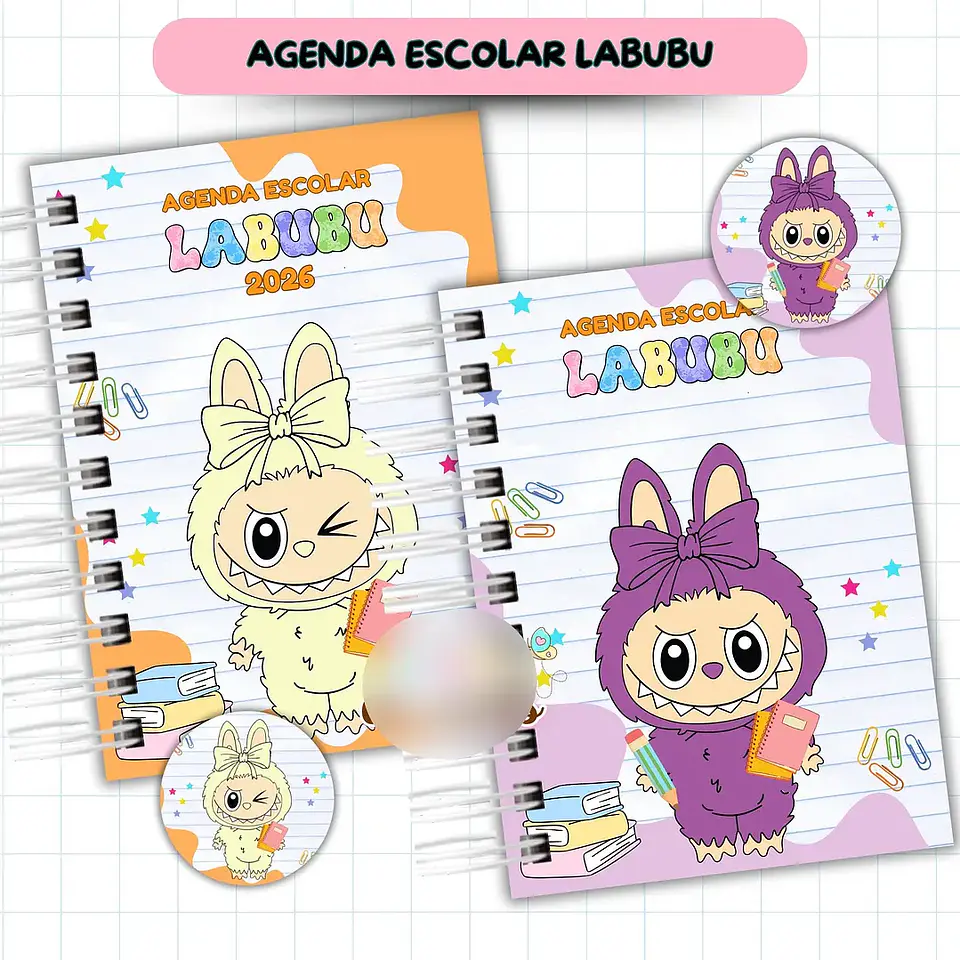 Arquivo Agenda Escolar Labubu 2026 - Van 3