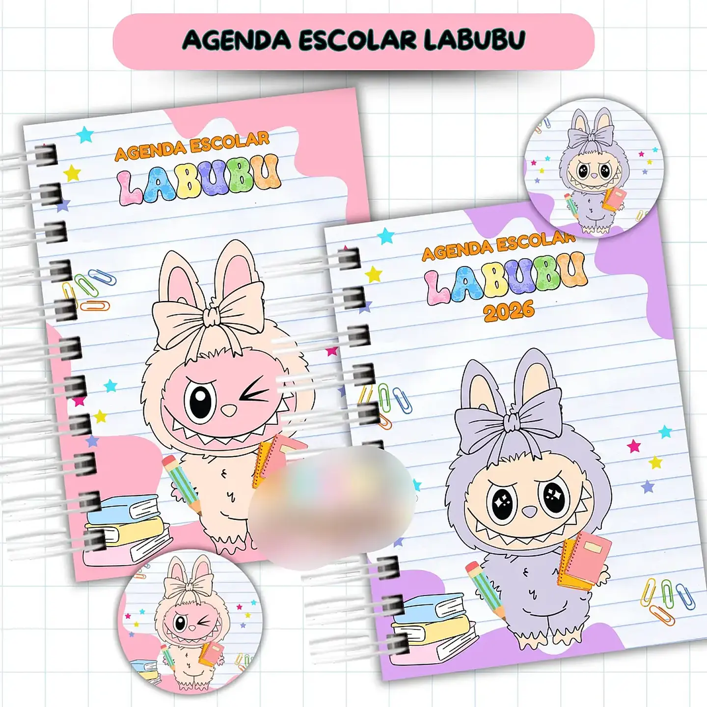Arquivo Agenda Escolar Labubu 2026 - Van 4