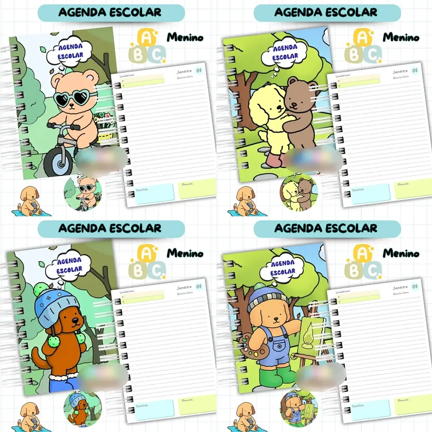 Arquivo Agenda Escolar Bobbie Goods 2026 - Van 6