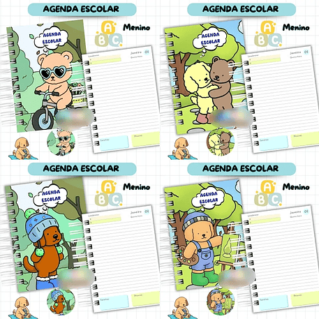 Arquivo Agenda Escolar Bobbie Goods 2026 - Van 6