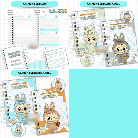 Arquivo Agenda Escolar Labubu 2026 - VAN 3