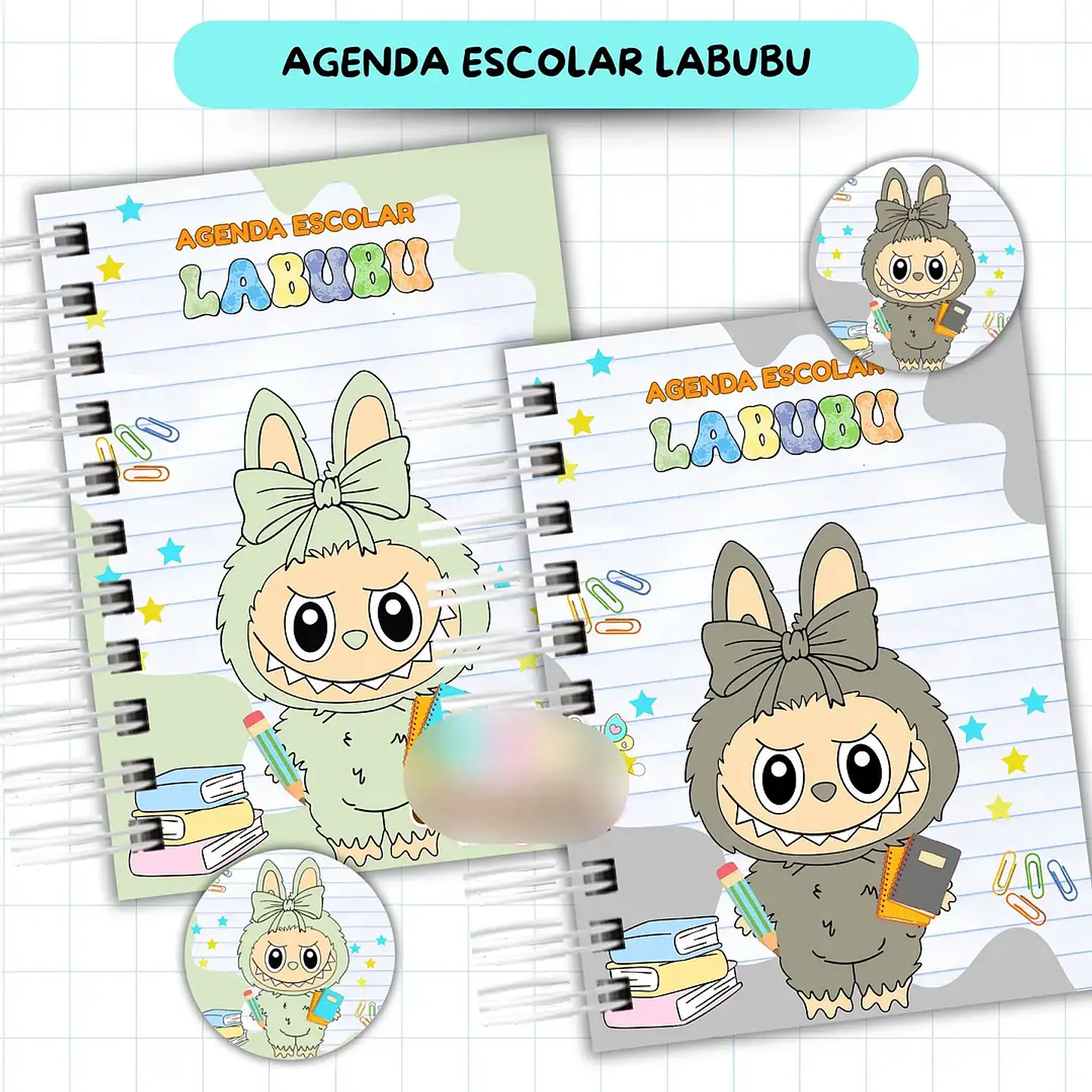 Arquivo Agenda Escolar Labubu 2026 - VAN 1