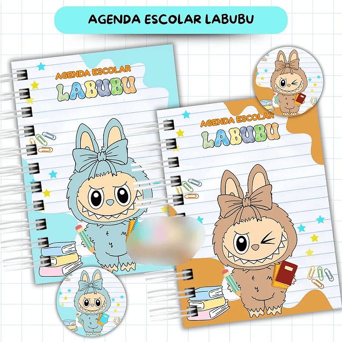 Arquivo Agenda Escolar Labubu 2026 - VAN 4
