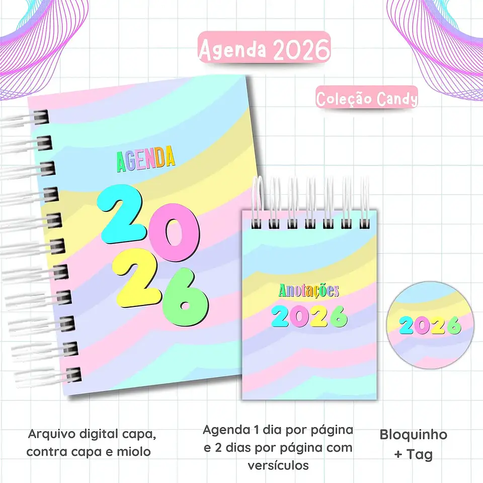 Arquivo Agendas Candy Collor 2026- Van Criações 2