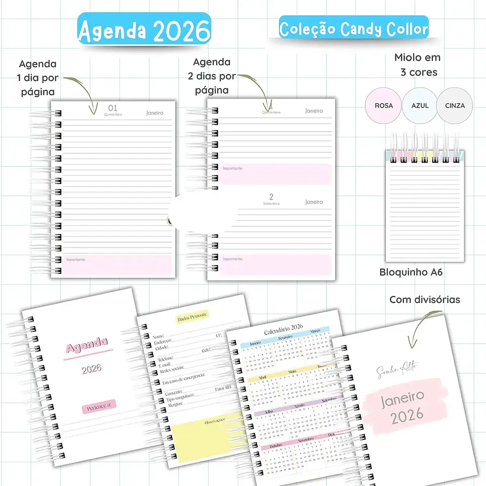 Arquivo Agendas Candy Collor 2026- Van Criações 3