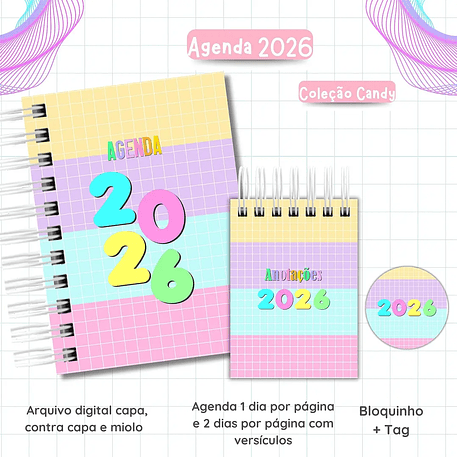 Arquivo Agendas Candy Collor 2026- Van Criações 5