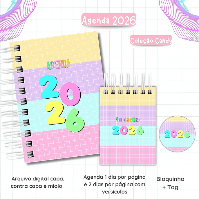 Arquivo Agendas Candy Collor 2026- Van Criações 5