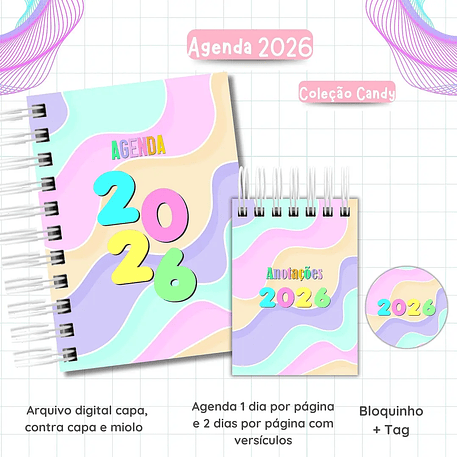 Arquivo Agendas Candy Collor 2026- Van Criações 6