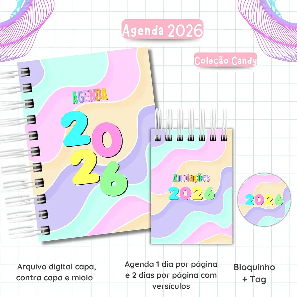 Arquivo Agendas Candy Collor 2026- Van Criações 6