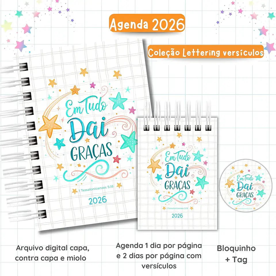 Arquivo Agenda Lettering Versículos 2026 - VAN 3