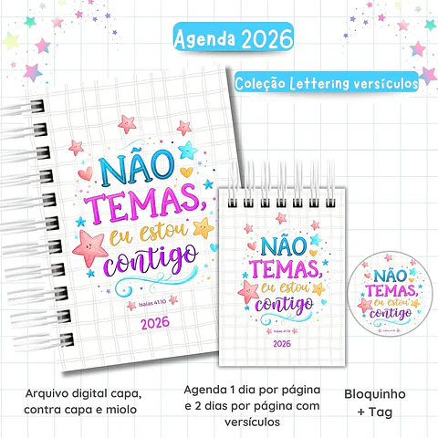 Arquivo Agenda Lettering Versículos 2026 - VAN