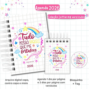 Arquivo Agenda Lettering Versículos 2026 - VAN