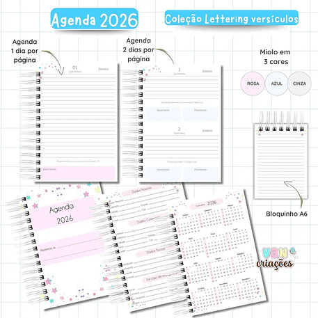 Arquivo Agenda Lettering Versículos 2026 - VAN 5