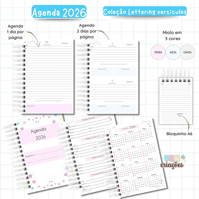 Arquivo Agenda Lettering Versículos 2026 - VAN 5