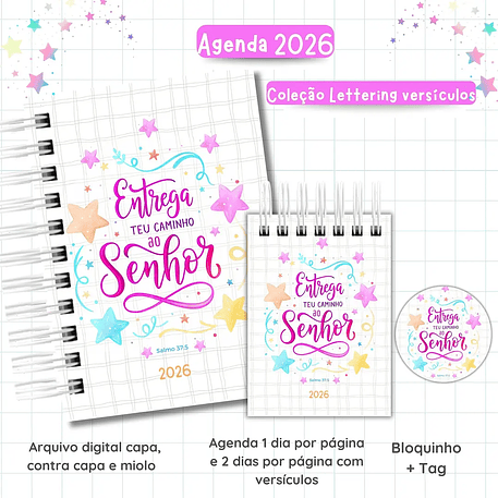 Arquivo Agenda Lettering Versículos 2026 - VAN 6