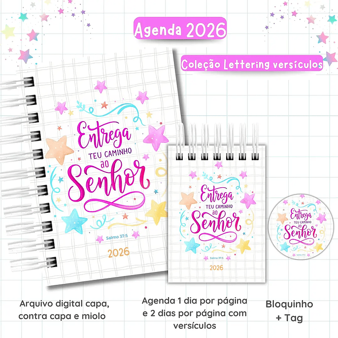 Arquivo Agenda Lettering Versículos 2026 - VAN 6