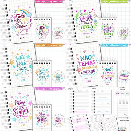 Arquivo Agenda Lettering Versículos 2026 - VAN 7