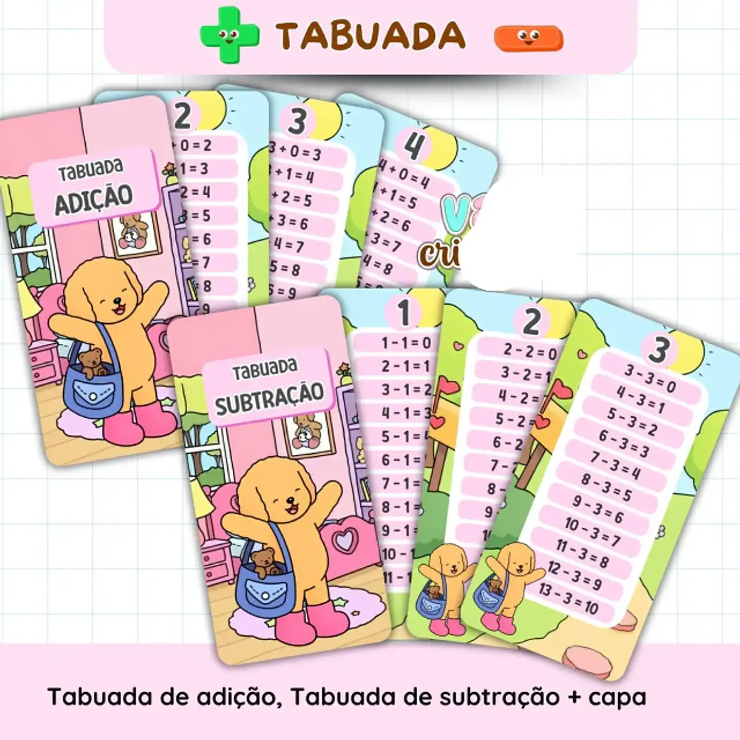 Arquivo Tabuada Bobbie Goods Adição e Subtração- VAN 3