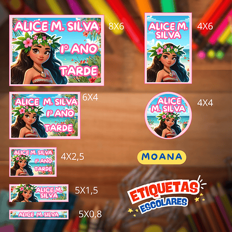 Arquivo Etiqueta Escolar Moana 1