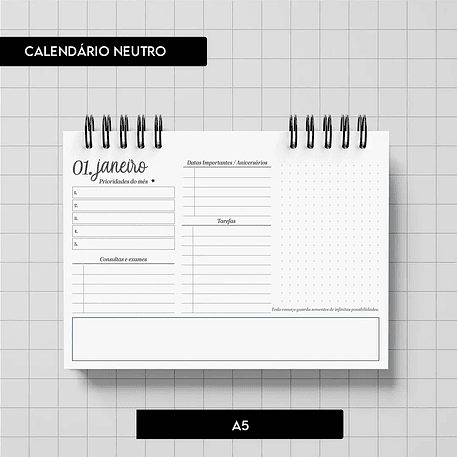 Arquivo Combo Calendário Neutro 2026 - Trilha de Papel 3