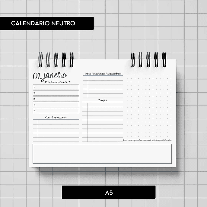 Arquivo Combo Calendário Neutro 2026 - Trilha de Papel 3