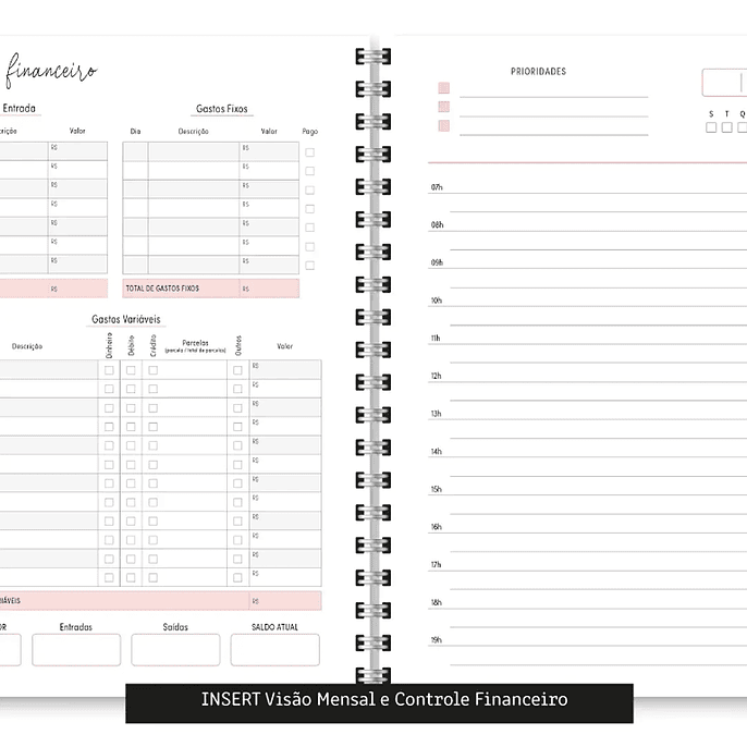 Arquivo Miolo Agenda Cores Não Datada 1DPP E 2DPP - TRILHA DE PAPEL 9