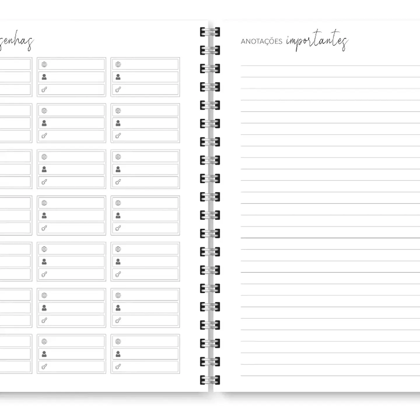 Arquivo Miolo Agenda Cores Não Datada 1DPP E 2DPP - TRILHA DE PAPEL 17