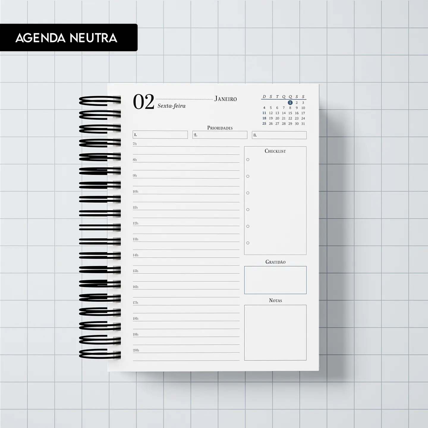 Arquivo Agenda Neutra 2026 - Trilha de Papel 1