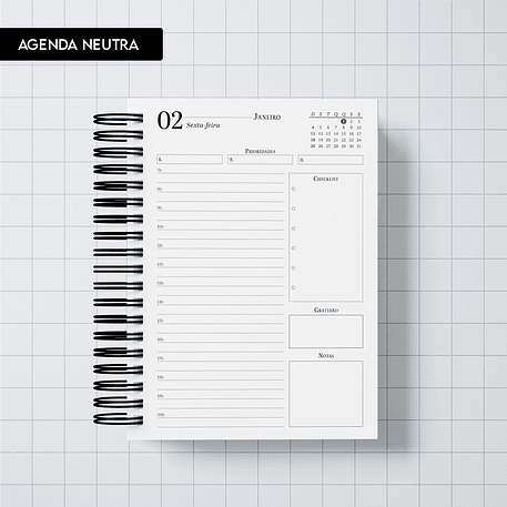 Arquivo Agenda Neutra 2026 - Trilha de Papel 1