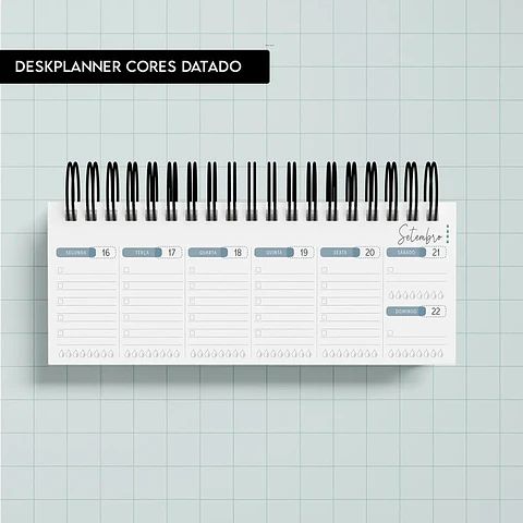 Arquivo Miolo Deskplanner Cores 2026 - Trilha de Papel