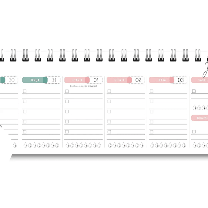 Arquivo Miolo Deskplanner Cores 2026 - Trilha de Papel 2